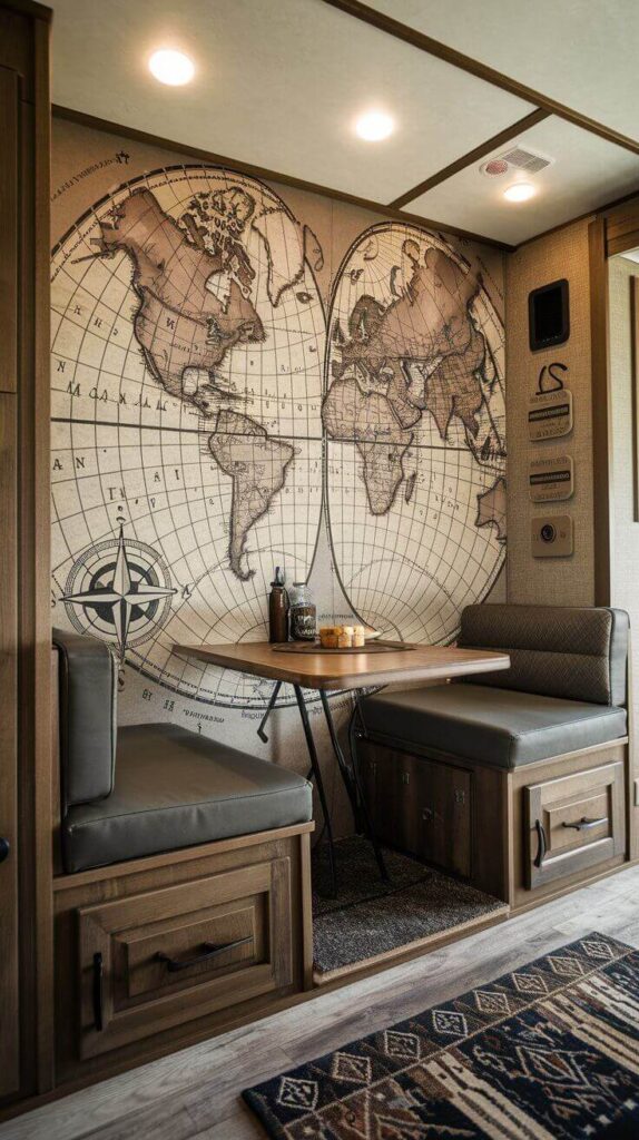 10. Vintage Map or Nautical Chart Wall Mural 3