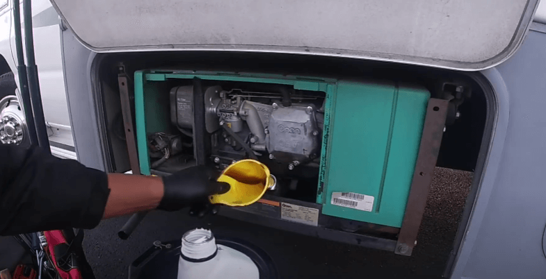 Guide to adding RV Generator fresh Oil