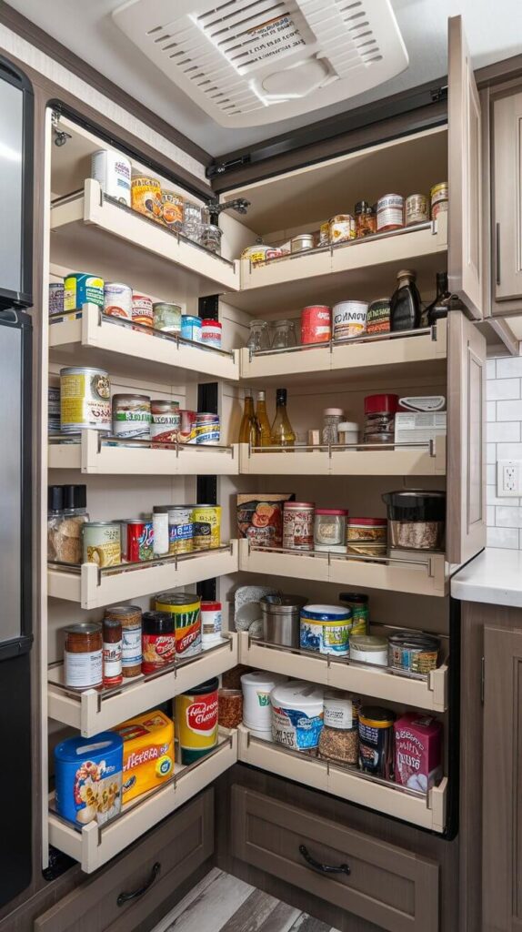 9. Slide Out Pantry for Easy Access